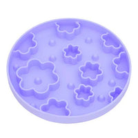 DOG ENRICHMENT | Meaty Licks: Flower Power Slow Feeder - Lavender/Purple