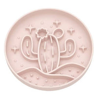 DOG ENRICHMENT | Meaty Licks: Cactus Calm Slow Feeder – Blush Beige