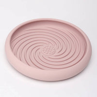 DOG ENRICHMENT | Meaty Licks: Swirl Soother Slow Feeder – Rose Pink (Small)