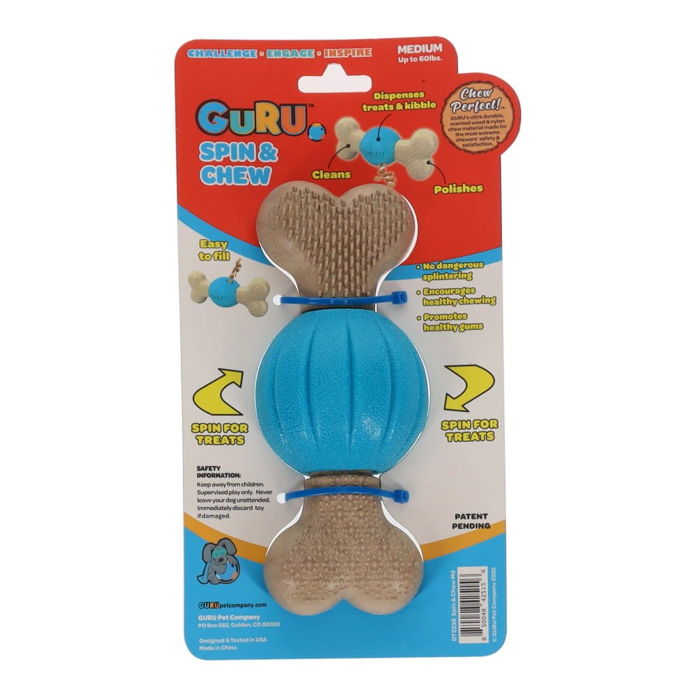 GURU: Spin & Chew Treat Bone - Bacon Flavour