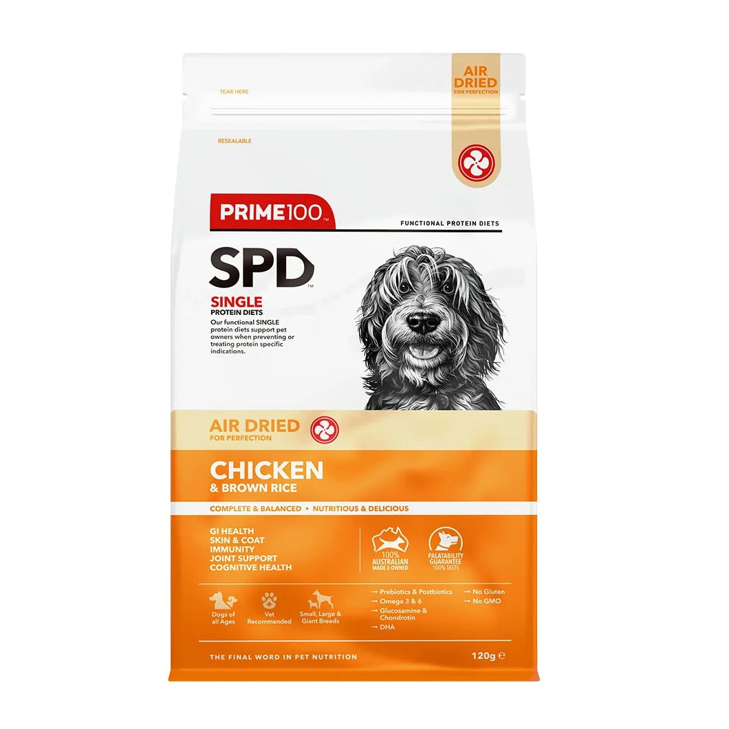 DOG FOOD | Prime100: SPD Air Chicken & Brown Rice 120g