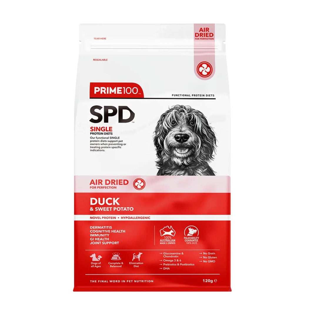 DOG FOOD | Prime100: SPD Air Duck & Sweet Potato 120g