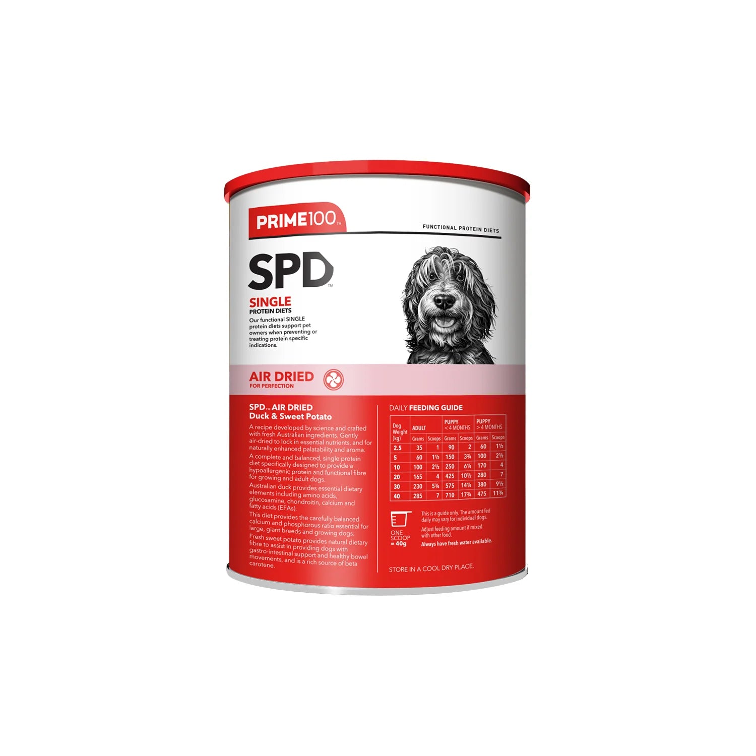 DOG FOOD | Prime100: SPD Air Duck & Sweet Potato 600g
