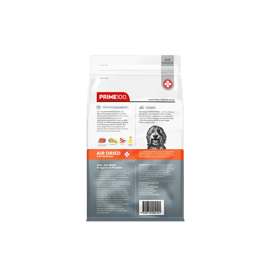 DOG FOOD | Prime100: SPD Air Kangaroo & Pumpkin 120g