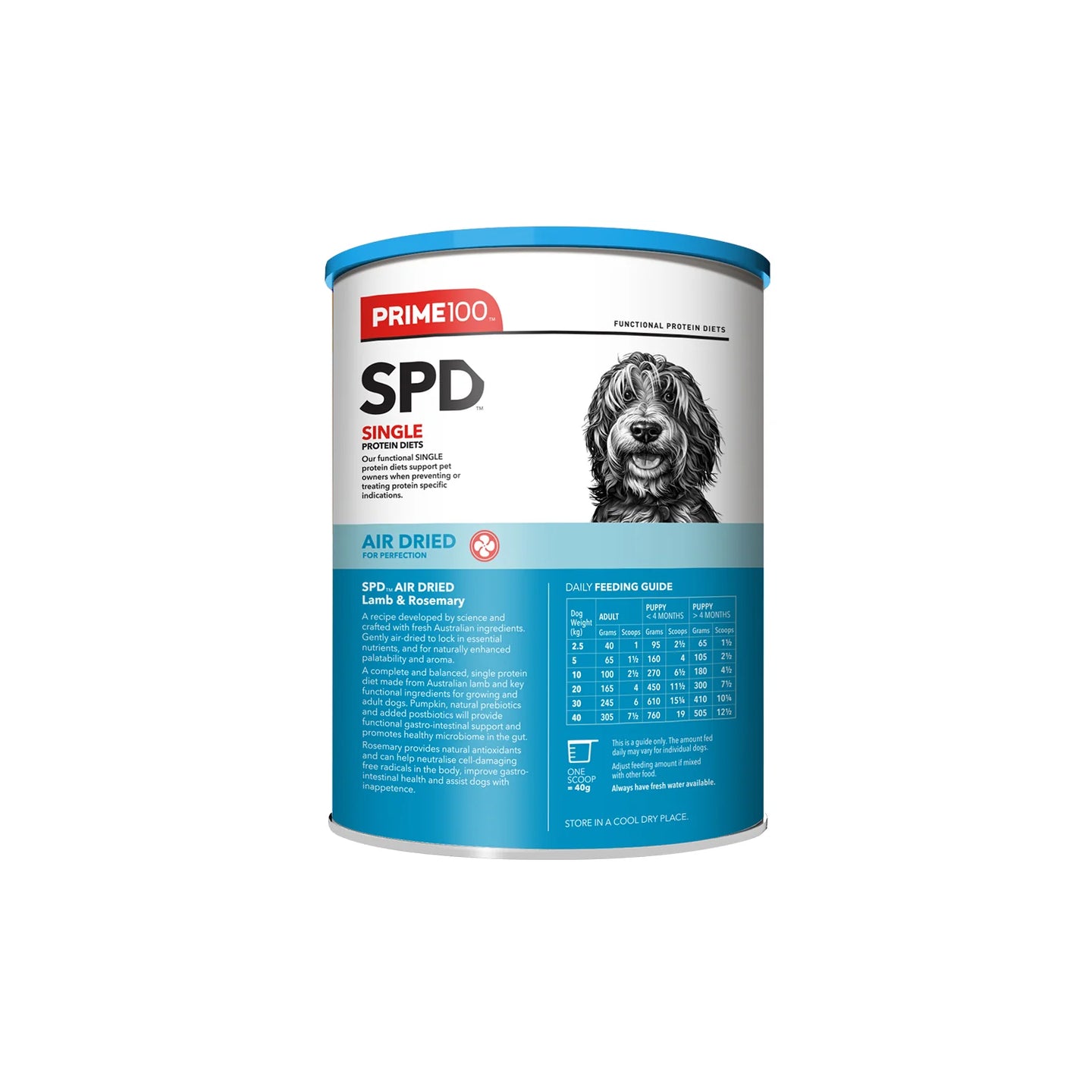 DOG FOOD | Prime100: SPD Air Lamb & Rosemary 600g