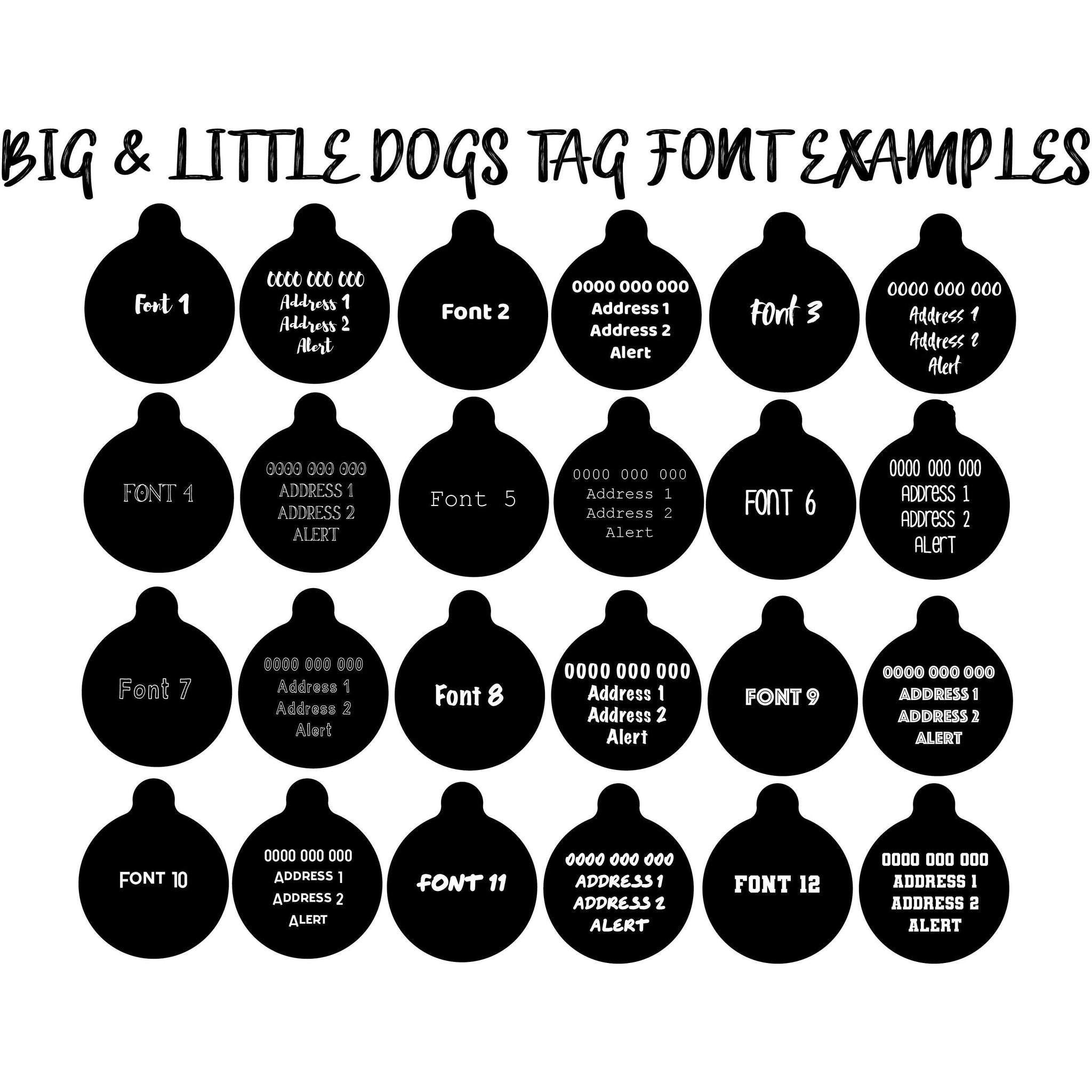 Pet ID Tag | Coffee Gingham