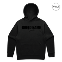 BLD LIFESTYLE CLUB HOODIE: "Breed Dad" | Black (Vinyl)