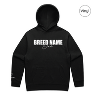 BLD LIFESTYLE CLUB HOODIE: "Breed Dad" | Black (Vinyl)