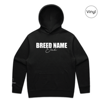 BLD LIFESTYLE CLUB HOODIE: "Breed Dad" | Black (Vinyl)