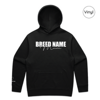 BLD LIFESTYLE CLUB HOODIE: "Breed Mum" | Black (Vinyl)