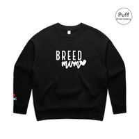 BLD LIFESTYLE CLUB CREW: "Breed Mum"| Black (3D Puff Embroidery)