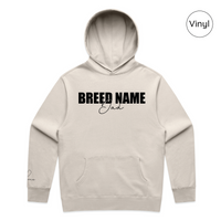 BLD LIFESTYLE CLUB HOODIE: "Breed Dad" | Bone (Vinyl)