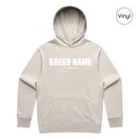 BLD LIFESTYLE CLUB HOODIE: "Breed Dad" | Bone (Vinyl)