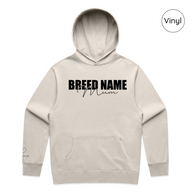 BLD LIFESTYLE CLUB HOODIE: "Breed Mum" | Bone (Vinyl)