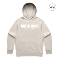 BLD LIFESTYLE CLUB HOODIE: "Breed Mum" | Bone (Vinyl)
