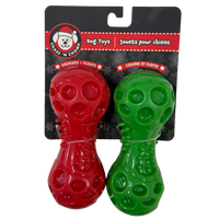 CAITEC: Squeak and Float Dumbbell Dog Toy 2pk - Small