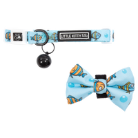 CAT COLLAR & BOW TIE: Here, Fishy, Fishy