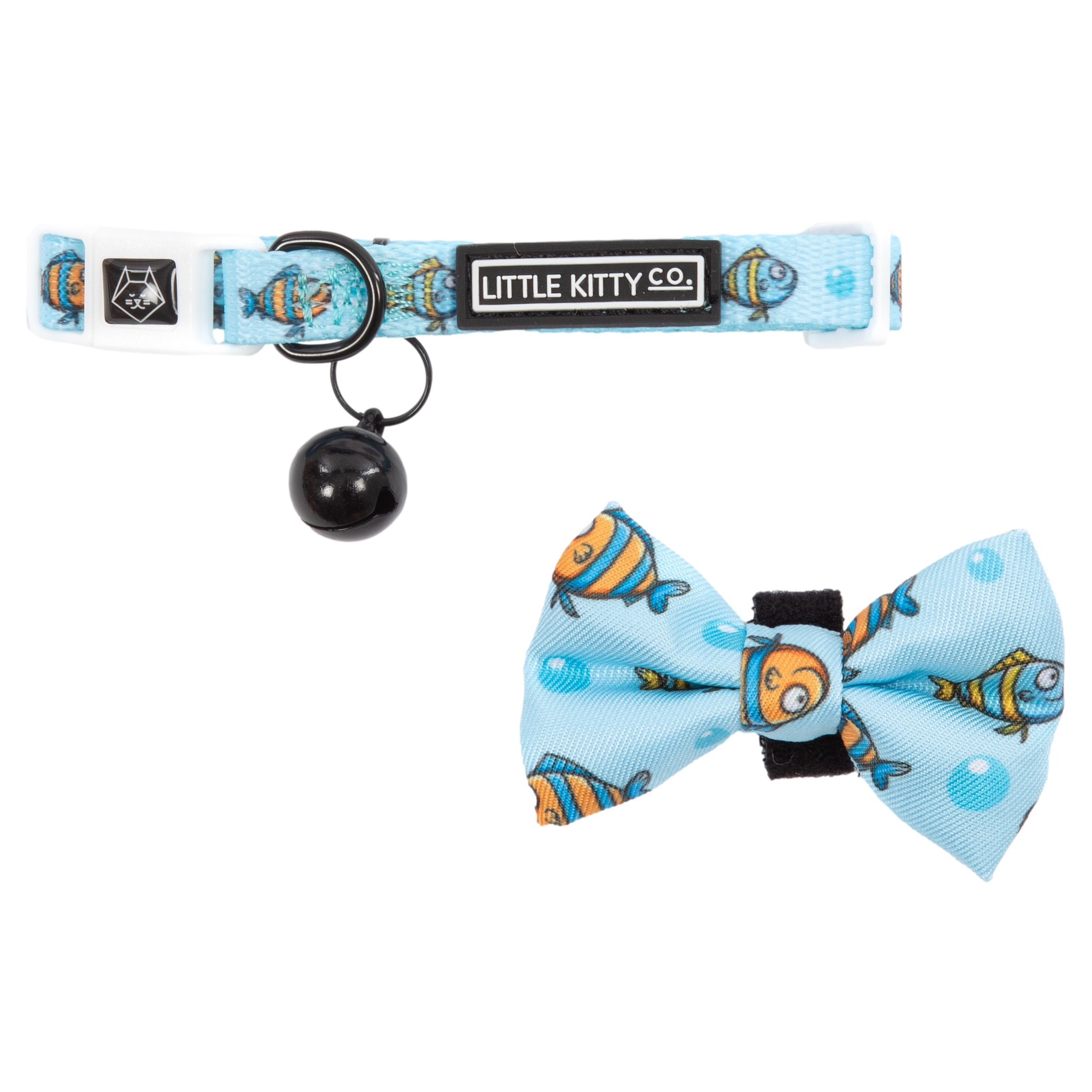CAT COLLAR & BOW TIE: Here, Fishy, Fishy