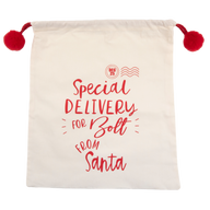 CHRISTMAS: Special Delivery Santa Sack (with your Dog's Name!)