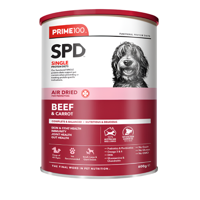 DOG FOOD | Prime100: SPD Air Beef & Carrot 600g