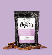 DOG TREATS | Biggies Raw Pantry: 8 Duck Feet
