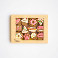 DOG TREATS | Golden BARKery: Dog Biscuits - Celebration Box (Pink)