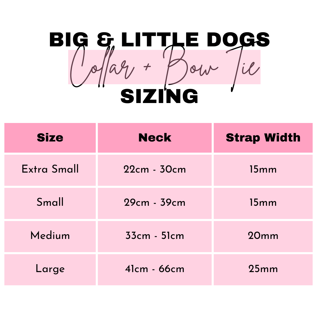 DOG COLLAR (+ BOW TIE option): Oodles of Love