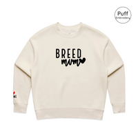 BLD LIFESTYLE CLUB CREW: "Breed Mum" | Ecru (3D Puff Embroidery)