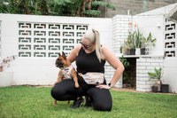THE ESSENTIAL WALKING POUCH: Latte Gingham {FINAL SALE}