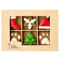 DOG TREATS | Golden BARKery: Christmas 12 Pup Biscuits Box