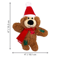 KONG (CAT): Christmas Holidays Softies Plush Cat Toy - Brown