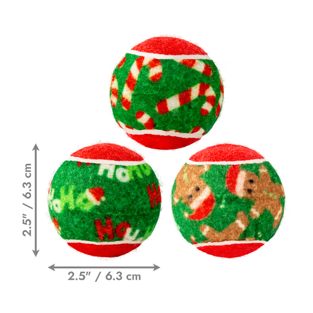 KONG: Holiday Squeaker Balls 6PK - Medium