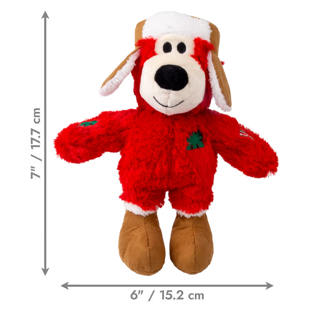 KONG: Holiday Wild Knots Bear Red S/M