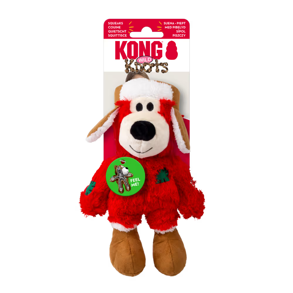 KONG: Holiday Wild Knots Bear Red S/M