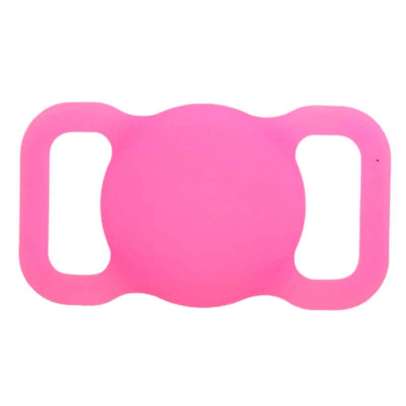 AirTag Holder | Harness or Collar Mounted (M/L Size) | Glow-in-the-Dark Pink