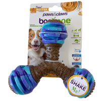 Paws & Claws: boobone Chew Toy (Tri-Bone Shape) | Peanut Butter Flavour