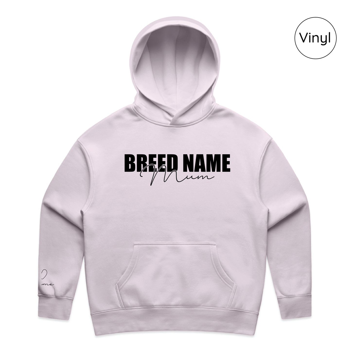 BLD LIFESTYLE CLUB HOODIE: "Breed Mum" | Orchid (Vinyl)