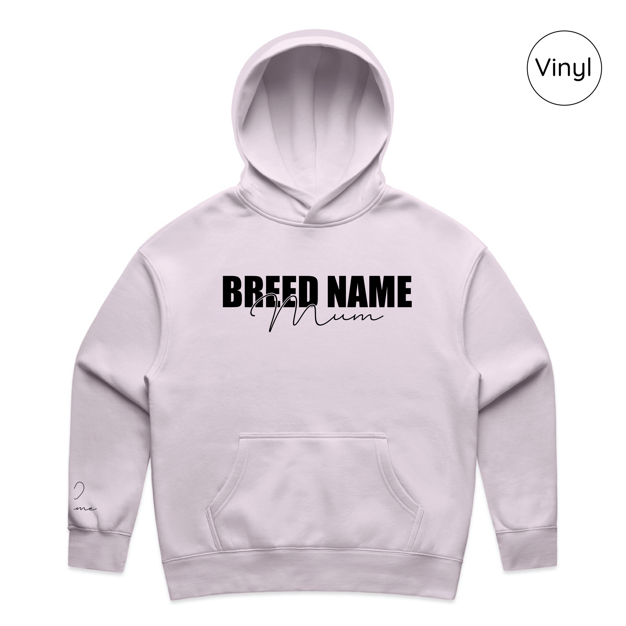 BLD LIFESTYLE CLUB HOODIE: "Breed Mum" | Orchid (Vinyl)