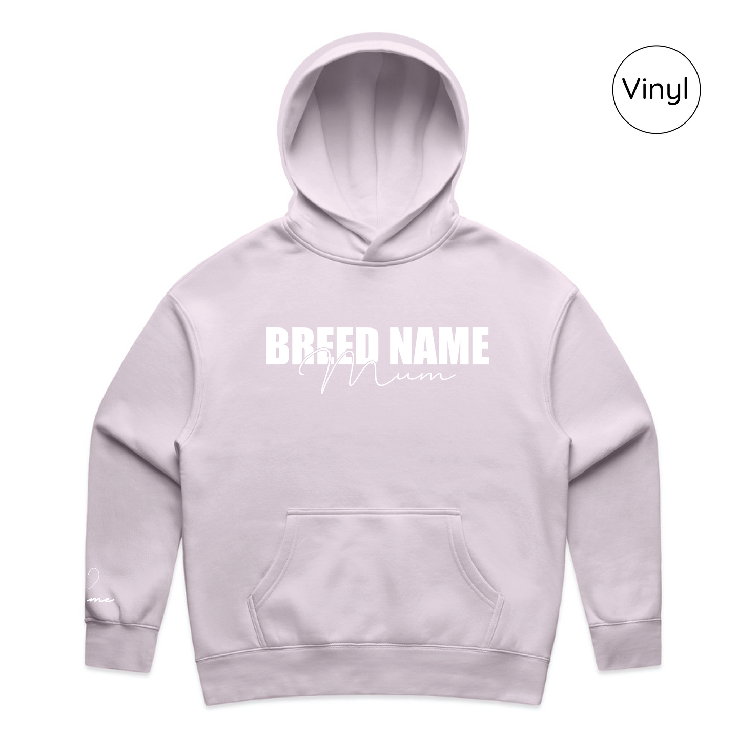 BLD LIFESTYLE CLUB HOODIE: "Breed Mum" | Orchid (Vinyl)