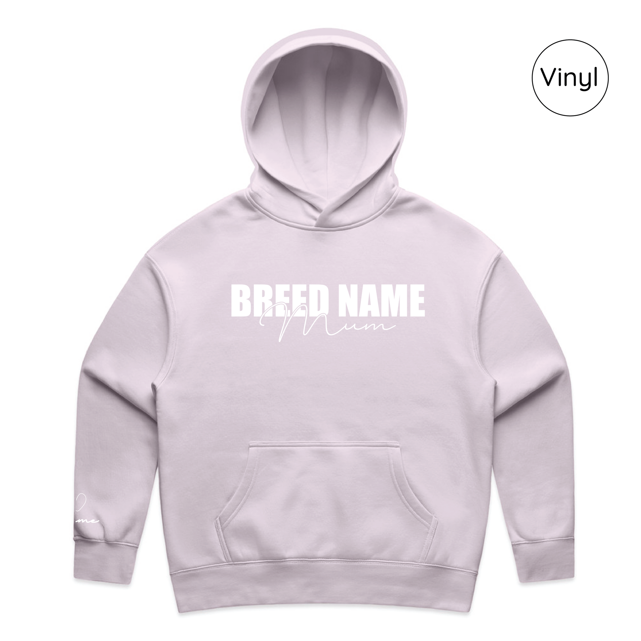 BLD LIFESTYLE CLUB HOODIE: "Breed Mum" | Orchid (Vinyl)