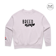 BLD LIFESTYLE CLUB CREW "Breed Mum" | Orchid (3D Puff Embroidery)