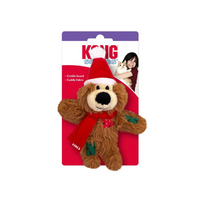 KONG (CAT): Christmas Holidays Softies Plush Cat Toy - Brown