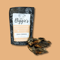 DOG TREATS | Biggies Raw Pantry: Crocodile Ridges 125g