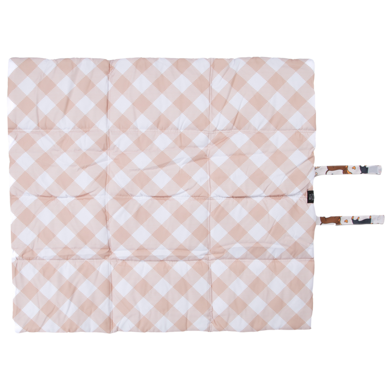 ON-THE-GO PET MAT: Dashie Lovers/Latte Gingham (SOLD OUT)