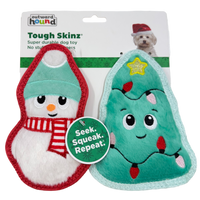 Outward Hound: Tough Skinz - Small Snowman/Tree (2 Pack)