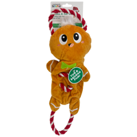 Outward Hound: Ropes-A-Go-Go Interactive Tug Toy - Gingerbread Man