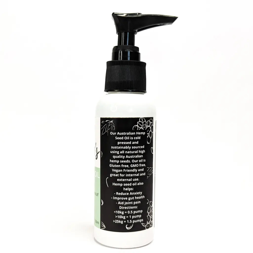DOG TREATS | Biggies Raw Pantry: Hemp Seed Oil 100ml