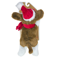 Pally Paws: Holiday Brown and White Dog Plush Toy