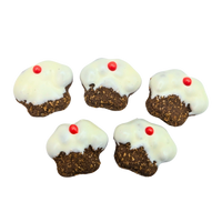 DOG TREATS | Huds and Toke: Little Paw Xmas Puddings | Small | 5 Pces (Yoghurt Frosted)