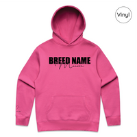 BLD LIFESTYLE CLUB HOODIE: "Breed Mum" | Pink (Vinyl)